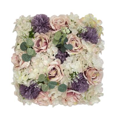 China Eco-friendly hot sale cheap artificial square flower wall for party centerpiece decoration backdrops for sale