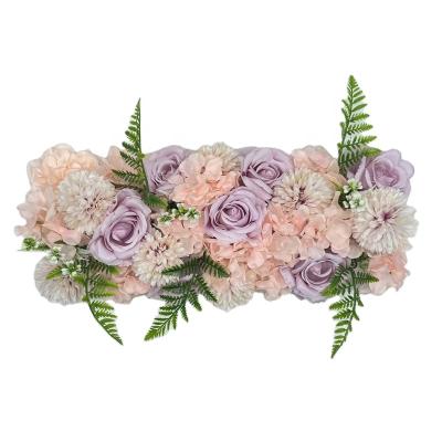 China XP0003 Rose Hydrangea Romantic 3d Arch Artificial Flowers Eco-friendly Pink Wall Backdrop For Wedding Decoration for sale