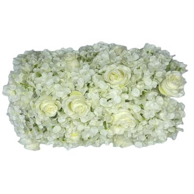 China Fashion DP0002-1 Eco-friendly And Artificial White Hydrangea Rose Arch Flower Wall For Home Weeding Romance Decor for sale