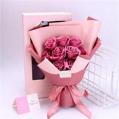 China Soap Roses Bouquet Gift Box Valentine's Day Bouquet Christmas Gift Rose Soap Flowers Goods 11 for sale