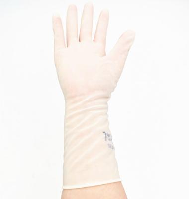 China Comfortable and fexible white natural latex safety gloves for work and household for sale