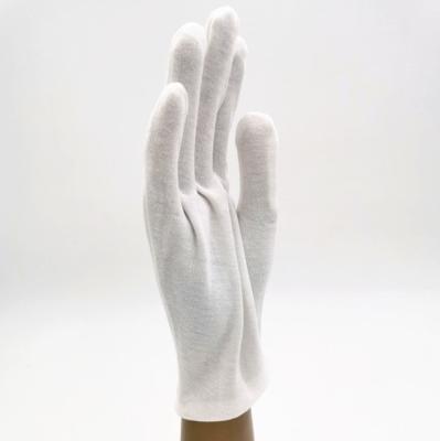 China Reusable 100% Pure Cotton Label Gloves Reusable Cotton Hand Washable Knitted Gloves for sale