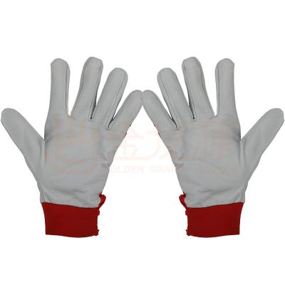 China Comfortable And Flexible New Product Driving Mens Safety Cheap Protective Pigskin Gloves For Construction Work for sale