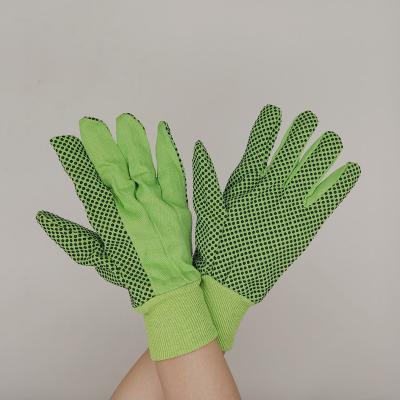 China Pretty Comfortable And Flexible Patterns Colored Kids PVC Dots Gardening Working Gloves for sale