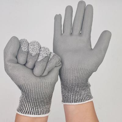 China High Quality Construction Cutting Glovesanti-cut resistant working PU coated gloves for sale