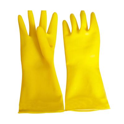 China Durable High Quality Rubber Kitchen Latex Household Palm Cleaning Gloves for sale