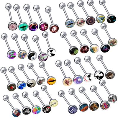 China Allergy Free Fashion Jewelry Tongue Web Piercing 316 L Stainless Steel Earring Piercing For Business Women Wholesale Item for sale