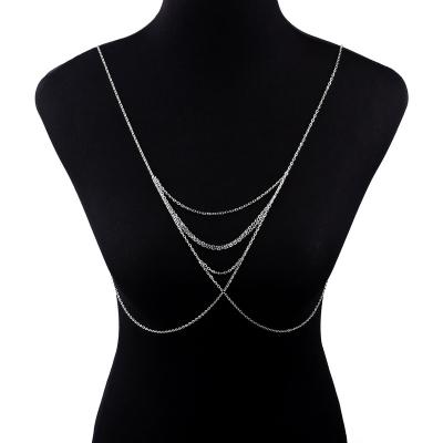 China New Fashion Body Jewelry Allergy Cross Free Chain Border Sexy Body Chain Stainless Steel For Women Wholesale Source for sale