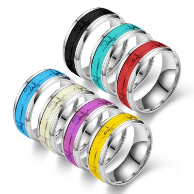 China Low Price Bright Round 7colors Stainless Steel Designer Trendy Gold Rings Price for sale