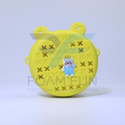 China EVA Waterproof Mini School Bag Waterproof Yellow for Kids Teenagers DIY Sales Hot Decorative Buckle Girl's EVA Bag for sale