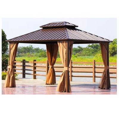 China Hot Selling Easily Assembled Outdoor Good Quality Hardtop Waterproof Luxury Gazebo for sale