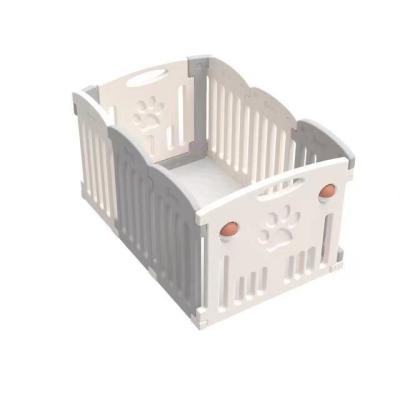 China 2021 ABST Plastic Portable Eight Sided Pet Playpen Cat Cage Playpen Breathable Indoor Indoor Cat Dog Cages And Dog Home Cages for sale