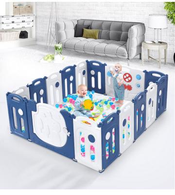 China ABST Foldable and Adjustable Baby Household Furniture Sets Extra Wide Baby Playpen Indoor and Outdoor Backyard Plastic Northern States Luxury Safety Baby Playpen for sale