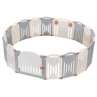 China Hot Selling Little Bear High Security Fence Kids Toy Fence Folding Portable Playpen for sale