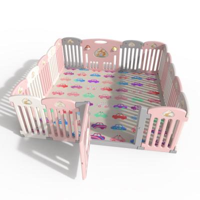 China Easy Assembly Baby Playpen Kids Playpen Baby Play Yards Fence Activity Center Safety Play Yard House Indoor With Gate for sale