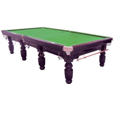 China Real leather pocket 12ft design snooker table standard size special cheap snooker billiard table for sale