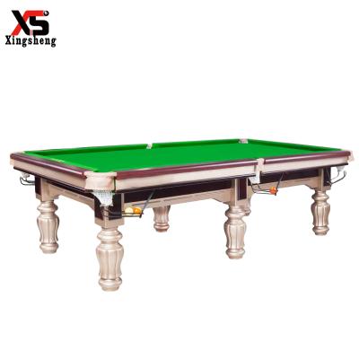 China Real Leather Pocket 10 Years Manufacturer Wholesale 7ft/8ft/9ft Professional Design Chinese Style Indoor Pool Billiard Table For Bar for sale