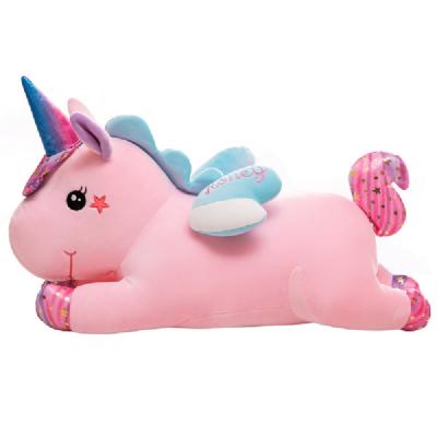 China Plush OEM Stuffed And Soft Plush Unicorn Stuffed Animal Pillow for sale