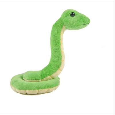 China Plush Customize Green Skin Snake Toy Mascot Toy Smile Snake Plush Toy In Hat for sale