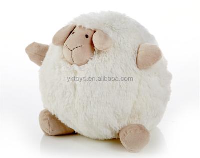 China Super Cuddly Soft Plush Stuffed Sheep Doll Baby Toy Ball Shape Body Sheep Plush Toy for sale