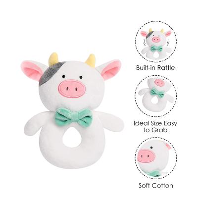 China New Products 3d Mesh Floating Crabs Bath Rattle Bell Soft Plush Hair Wash Small Baby Balanket Ball Bag Toy for sale