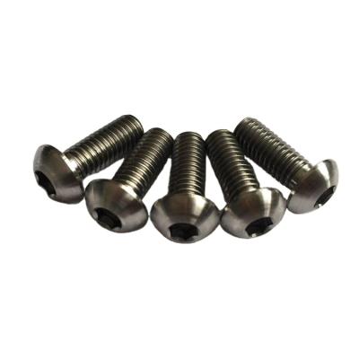 China Gr2 Titanium Bolts M5*10mm Color Titanium Screws For Rotor Bolts Disc Brake for sale