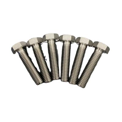 China Chemical Industry New Style DIN933 gr2 Fasteners Titanium Hex Bolts For Industrial for sale