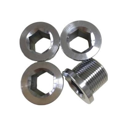 China Corrosion Resistance M15 Gr5 Bicycle Titanium Crank Bottom Bracket Bolts For Bike Titanium Screws for sale