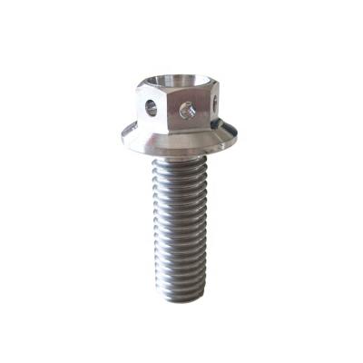 China Industry Or Motorycle Parts Gr5 M5 M6 M8 M10 Titanium Flange Screws For Motorcycle for sale