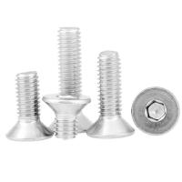 China ANSI de Aandrijvingsm6 Vlakke Hoofdschroeven van de Aluminiumhexuitdraai voor Lichte Inrichtingssteun Te koop