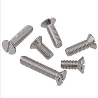 China 3mm tot 60mm Roestvrij staal 304 schroeft Vlak Hoofd op Industriezone Te koop