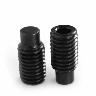 China M4 Alloy Steel Extended Tip Set Screws Black Oxide Machine Screws for sale