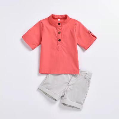 China New Design Quality Products Soft Korean Style Summer Kids Clothes Boys Sets for sale