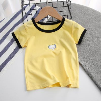 China Breathable summer new cartoon children's wear pure cotton girls wear boys' T-shirts baby T-shirts for sale