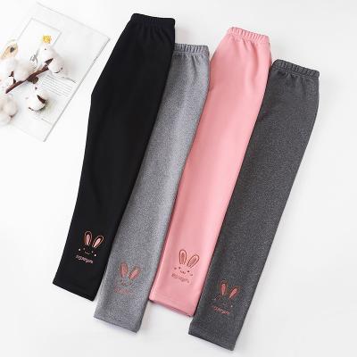 China Wholesale Hot Sale Fashion Anti-Shrink Side Pants Cute Accessory Soft Comfortable Cotton Knits Girls Kids Leggings for sale