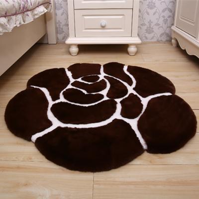 China Shaggy Living Room Area Rug Washable Faux Rabbit Fur Home Decorative Area Rug for sale