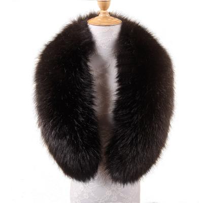 China Garment leather jacket/men's fur fox fur collar collar jacket/black faux fur collar for sale