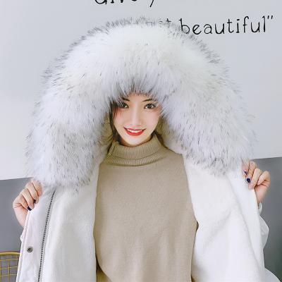 China Garment Faux Fur Collar Scarf Winter Women Big Coat Fur Collar Fox Fur Collar For Winter for sale