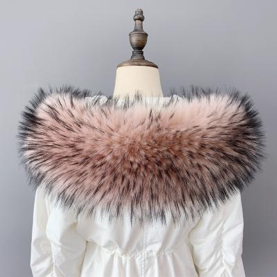 China Anti-skid dyed blue fox fur collar/fox fur collar collar/faux fur for sale