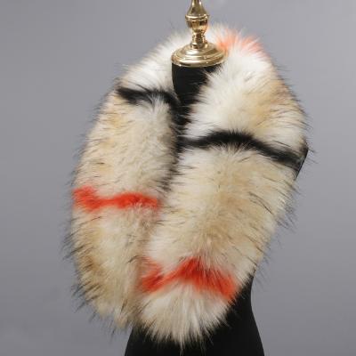 China Anti-Slip Fluffy Girls Coat Fur Collar Fur Collars for sale