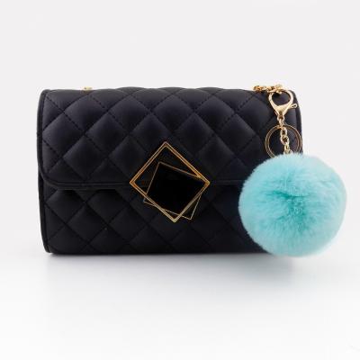 China Main Garment Faux Rabbit Fur Pom Pom Pom Ball Bag Hot Sale In 2021-2022 for sale