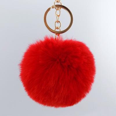 China Garment Winter Hat Faux Rabbit Fur Pom Poms Faux Fur Balls Fur Pompoms for sale