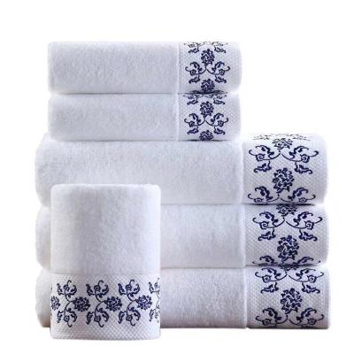 China Wholesale Disposable 100% Cotton Bath Towel White Face Towel for sale