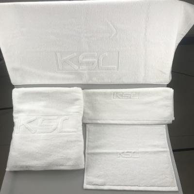 China Compressed White 32s/2 100&cotton Bath Towel Hand Towel Hotel Towel for sale