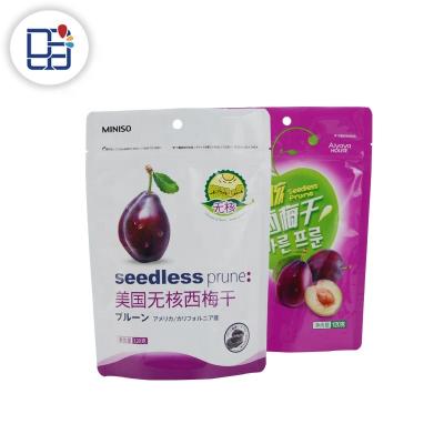 China Moisture Proof Cheap Price Fruit Food Packaging Dry Zipper Stand Up Pouch For Sale for sale