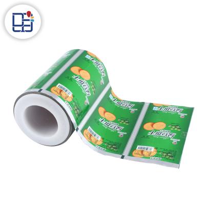 China Food Packaging Biscuit Packaging Material Sachet Plastic Moisture Proof Customized Roll Film for sale