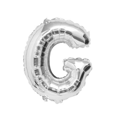 China Create an atmosphere 12 inch silver letter balloon styles decoration birthday party balloon letters for wholesale for sale