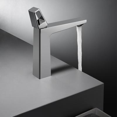 China Brass Square Faucet Square Basin Faucet Water Mixer Tap Basin Sink Faucet Hot And Cold Water Mixer Tap Toilet Faucet for sale