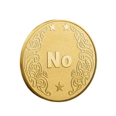 China America Metal Opens Factory Custom Yes No Decision Making Divination Board Game Token Coins for sale