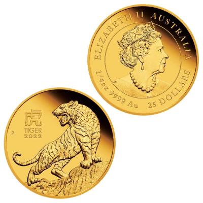 China Custom 2022 Gold Plated Souvenirs and Gifts of America Tiger New Year Commemorative Decorations Coins Twelve Zodiac Lucky Coin for sale